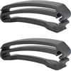 Yunmeryker 2 Pezzi Clip di Chiusura per Cinghia, Fibbia, Morsetto Terminale per Cinghia, Fissaggio per Cinghia Realizzato in Robusto Materiale PP per Campeggio, S