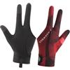 Aymzbd Tre Guanti da Biliardo con Design Individuale per Le Dita, Ideali per L'uso in Ambienti Interni, Nero Rosso Mano Destra