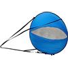 AsrMyjcx Kayak Vela Kit Kayak Vela Gonfiabile Paddle Accessori PVC Compatto con Finestra Trasparente Adatto per Kayak Canoe Gonfiabili Gite, Blu