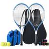 Milageto 2 Palline da Allenamento per Racchetta da Tennis, Solo Attrezzatura Portatile, Auto-Allenamento, Materiale Resistente, Alluminio, Carbonio, Adatto a P, 2 Pezzi Racchetta