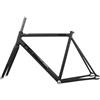 BSFHQS 700C Telaio Bici A Scatto Fisso 49CM 52CM 55CM 58CM Telaio Bici da Pista in Lega di Alluminio con Forcella in Carbonio Telaio Bici Freno A C 100/120mm Sgancio Rapido, BB68mm(49cm)