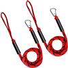 Zxpjkyu Set di Robuste Cime Elastiche per Ormeggio di Barche E Natanti, Rosso
