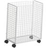 FytStycale Cestino Porta Tappetini da, Organizer per Attrezzature da Allenamento, Carrello Porta Attrezzi per Palestra Domestica, Bianco
