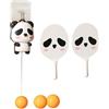 TISHITA Panda Hanging Table Tennis Set Tennis Practice Self Training Pingpong per Gioco Sport Principianti Bambini Bambini, 3 Palline