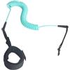 Pegciuho Porta-Leash a Spirale per Tavola da Surf, Leash Elastico per Paddle Board, Cinturino Comodo per I Piedi, Accessori per Surf E Longboard, Azzurro