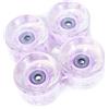 SheerFaring 4 Ruote da Skateboard Resistenti all'Usura, Brillanti, con Cuscinetti ABEC-9 608RS, in PU Trasparente, Lisce E Facili da Sostituire, Viola