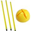 Homyl Set di 2 Bastoni da Allenamento per Calcio, Attrezzatura Professionale da Competizione con Base Ricaricabile per La Pratica Sportiva, 1.5 Metri