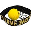 TISHITA Set di Fasce per Capelli Punching Ball su Corda con Fascia per MMA Sports, Palla Morbida da 20 g