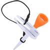Jenivaint Tee da Golf Regolabile con di Allineamento dei Marcatori 5 Livelli di Altezza Protezione per Mazza in Silicone per Pratica e Allenamento sul Campo Pratica (Orange)