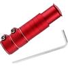 rockible Adattatore per Rialzo Manubrio Bici 1 1/8 Estensione Collo Lega di Alluminio Estensione Attacco Forcella Bici per Bici da Strada BMX Accessori C, Rosso 13 cm x 3,5 cm