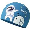Lljsszr Cuffia da Nuoto per Bambini, in Morbido Silicone, Comoda, Flessibile E Impermeabile, Ideale per Piscina, Immersioni, Spiaggia, Blu