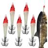 Generisch Set di 5 esche da pesca luminose per pesca in acqua salata, esche artificiali per pesci pesci, pesce persico, persico di fiume, trota, acqua salata, kayak, canottaggio, lago, fiume