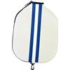 Milageto Custodia Impermeabile in Neoprene per Racchette da Tennis, con Cerniera, Custodia Protettiva E Ganci per Uso Domestico, Bianco Rosa