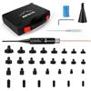 KinZon Kit di Regolazione del mirino Laser Professionale Calibri da 0,17 a 0,78 (12GA) Mirino Laser, mirino Rosso, 30 adattatori, con Punta per Migliorare la stabilizzazione, Caccia, Softair