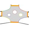 Gralara Rete Da Calcio, Rete Da Lancio per Calcio, Rete Da Allenamento, Attrezzatura per Il Lancio, Rete Da Allenamento con Attacco Fisso, Realizzata, 5x2m