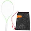 TISHITA Racchetta da Tennis per Principianti, Racchetta da Paddle, Attrezzatura da Gioco Realizzata in Lega Leggera con Testa Ampia Elastica E Impugnatura, Verde