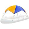WANGCEPLSD Tendalino Gommone, in Tessuto Oxford Impermeabile, Tendalino Barca per 4 Persone, Leggero e Multifunzionale, per Gommoni, Zattere(L)