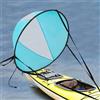 YEITBY Vela antivento per kayak, pieghevole, 108 cm, per kayak, canoa, gommoni, SUP, portatile, con finestra, cinghia regolabile e borsa portaoggetti, facile da montare, leggera (0,4 kg)