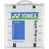YONEX Super GRAP Overgrip Tennis Badminton - Confezione da 12 (Bianco)