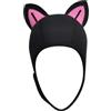 ZYIHNIRB Cappuccio da Sub con Orecchie di Gatto, Cappuccio Termico in Neoprene, Cappuccio per Muta, Cappello da Sub per Surf Invernale, Snorkeling Subacqueo, Nero Rosa Blackline