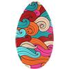 Zxpjkyu Skimboard, Piccola Tavola da Legno per Bambini, Ragazzi E Principianti, Onde Colorate
