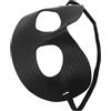 Healeved Maschera Protettiva Nera per Uomo Adulto in Plastica Design Traspirante e Protezione da Impatto per Sport come Calcio e Basket