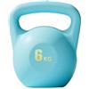 Gralara Kettlebell Ricaricabile con Pesi per Sollevamento Pesi E Allenamento dei Glutei. Manubrio Resistente per Esercizi Fisici E Attrezzature Sportive, Blu 4 kg