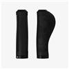 Brooks England Brooks Ergonomic Rubber Grips (130+130mm) -Black-New22 - Guidoline per adulti, unisex, nero, standard