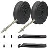 DBXIIART 2 camere d'aria resistenti per bici da strada, 700 x 23/25C, 48 mm/60 mm/80 mm, 700 x 25 C, 23-622, 25-622, valvola Presta, 2 pezzi (2 pezzi da 48 mm)