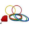 HAEST Set di 12 cerchi da ginnastica ritmica - Rosso - Blu - Giallo - Verde - Fitness & coordinazione - Allenamento
