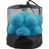 Tebery Confezione da 20 palline da tennis per allenamento avanzato, colore azzurro, per principianti, palline da gioco per cani, con borsa a rete per un facile trasporto