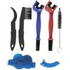 Baxnore Strumento di pulizia del ciclo da 6 pezzi, detergente per catena di cicli in plastica leggera, set di pennelli per manutenzione della catena di cicli multiuso per kit di strumenti