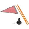 RNXRZANK Kit di Montaggio per Bandiera da 1,2 M per Kayak con Base Stabile, Accessorio per Barche, Bandiera Rossa