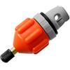 CFCMZTZPED Adattatore for pompa paddle board da 2 pezzi - Testa di conversione della valvola dell'ugello dell'aria for kayak, gonfiaggio montata sull'auto(Black+Orange)