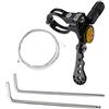 TISHITA Leva di Comando Remoto per Reggisella Telescopico da Bici da Strada, Leva di Comando Remoto per La Sostituzione del Reggisella Regolabile con Chiave, 24MM Nero