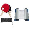 Lljsszr Set di Racchette, Racchette E Palline, Racchette da Pong, Rete Retrattile Portatile con, Set da Pong per Esterni, Grigio