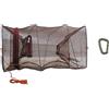 blntackle76 Jenzi Aalreuse - Rete Reuse per pesci, 25 x 25 x 45 cm, pieghevole, piccola misura di trasporto + moschettone incluso