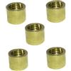 Fxzqgnh 5 Pezzi Boccola Tubo Ferrule Rame Stecca Biliardo Punta Sostituzione Accessori Pratici Leggeri Portatili Adatte per Competizioni Club Utilizzo, Filettatura da 9 Mm