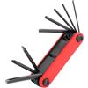 Generico Strumento Multifunzionale per la Riparazione di Biciclette - Mini Set Pieghevole | Chiave per cacciavite Portatile per Moto | per da Ciclismo per Mountain Bike, Bici da Strada, Kit di ripara