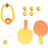 Wswqop 1 Set da Tennis Sospeso Racchette da Pong Palline Esercizi di Coordinazione Portatile Facile da Montare Progettato per Il Rilassamento Allenament, 9 Palline Verdi