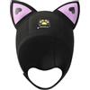 Homyl Cappuccio da Sub Cuffia Wetsuit Nuoto Neoprene E Orecchie Gatto E Sottogola Resistente all'Usura Adatto a Surf Snorkeling Bambini Canoismo, Nero