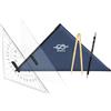 niido Posate di navigazione per patente di guida SBF See & Interni | Compasso di navigazione, triangolo e triangolo (33 cm), matita e borsa | Set di navigazione perfetto per i viaggi