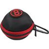 Pegciuho Custodia per Bilie da Biliardo con Clip E Cerniera, Leggera E Pratica, Ideale per Allenamento E Sport. Protezione per L'attrezzatura, Borsa Porta, Giallo