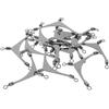 CLISPEED 15 Pezzi Girelle da Pesca 3 Vie in Acciaio Inossidabile Argento Design Antitorciglione e Collegamento Rapido per Pesca in Fiume e Kayak