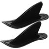 ROMISBABA Pinna Timone per Tavola da Surf e SUP 2 Pezzi in PVC Nero Staccabile per Aumento Stabilità Adatta a Tavole e Seat Board