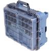 KiBcsLic Box da Impermeabile Scatola da Pesca con Scomparti Multifunzione Portaattrezzi Pesca Portatile, Array, Grigio