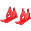 Gralara 2 Pezzi Slittino Neve Bambini Tavola Giocattolo Invernale Bambini PP Resistente Perfetto per Discese Neve Regalo Giardino Cortile Esterno, Rosso