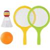 Yunmeryker Set da Tennis/Badminton per Bambini, Racchetta da Badminton con Palla E Volano, Set di Racchette da Tennis Doppie per Sport, per Ragazze, Verde