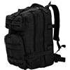 vidaXL Zaino in Stile Militare 50 L Nero Sacca per Trekking Borsa da Viaggio