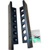 Fxzqgnh 2 Pezzi Porta Stecche Biliardo Supporto da Parete Porta Bacchette Accessori Tavolo Realizzato in Legno Resistente Adatto per Club Bar, Nero